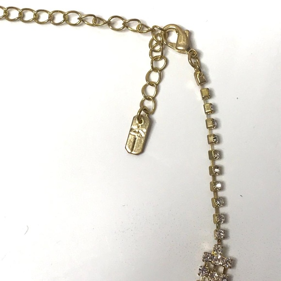 90s Celebrity Crystal Rhinestone Choker Necklace - Picture 3 of 6